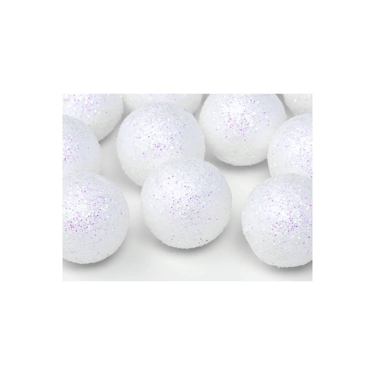 Dekoracje brokatowe Kula 3 cm