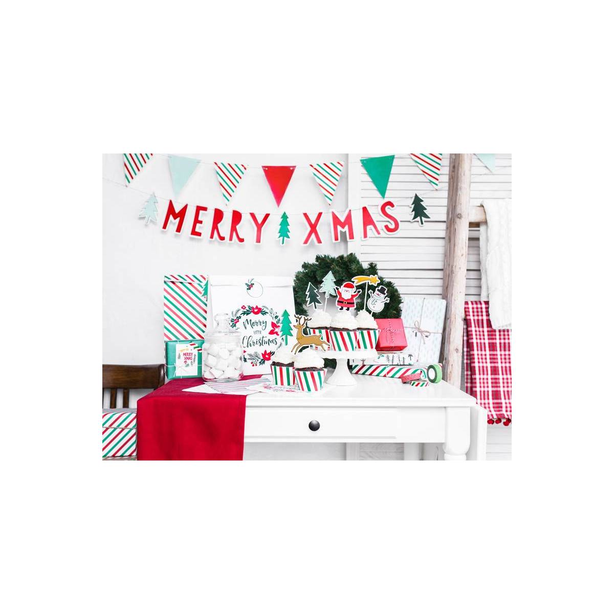 Girlanda Merry Xmas - Flagietki, 1,3m