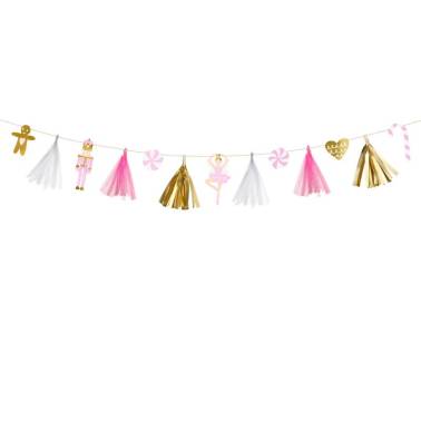 Świąteczna girlanda papierowa