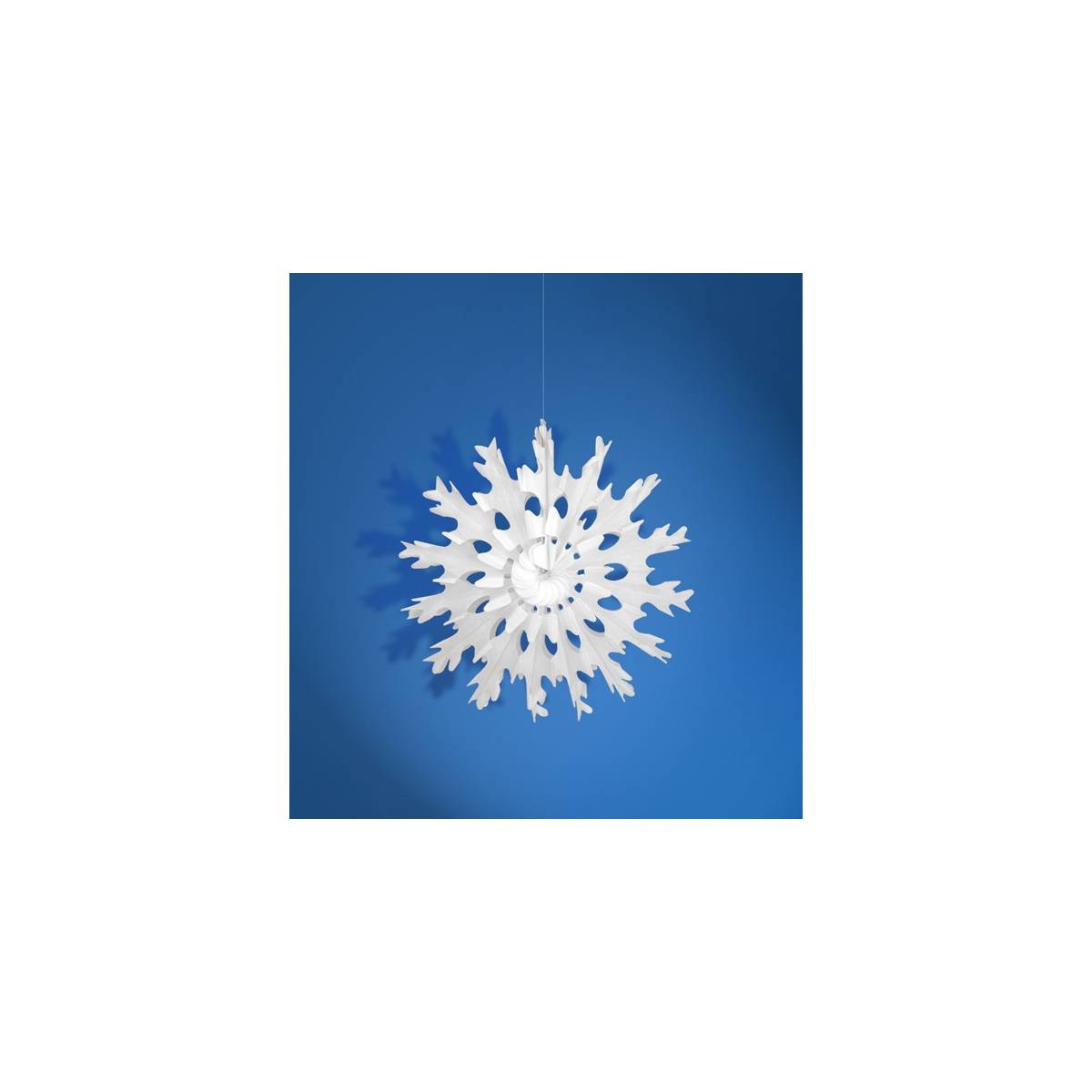 Rozeta bibułowa Śnieżynka 25 cm