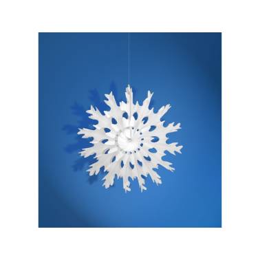 Rozeta bibułowa Śnieżynka 25 cm