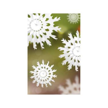 Rozeta bibułowa Śnieżynka 25 cm