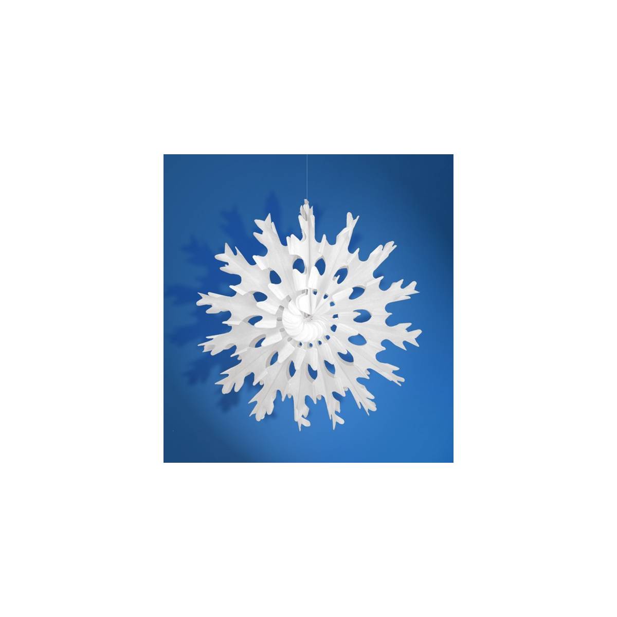 Rozeta bibułowa Śnieżynka 45 cm