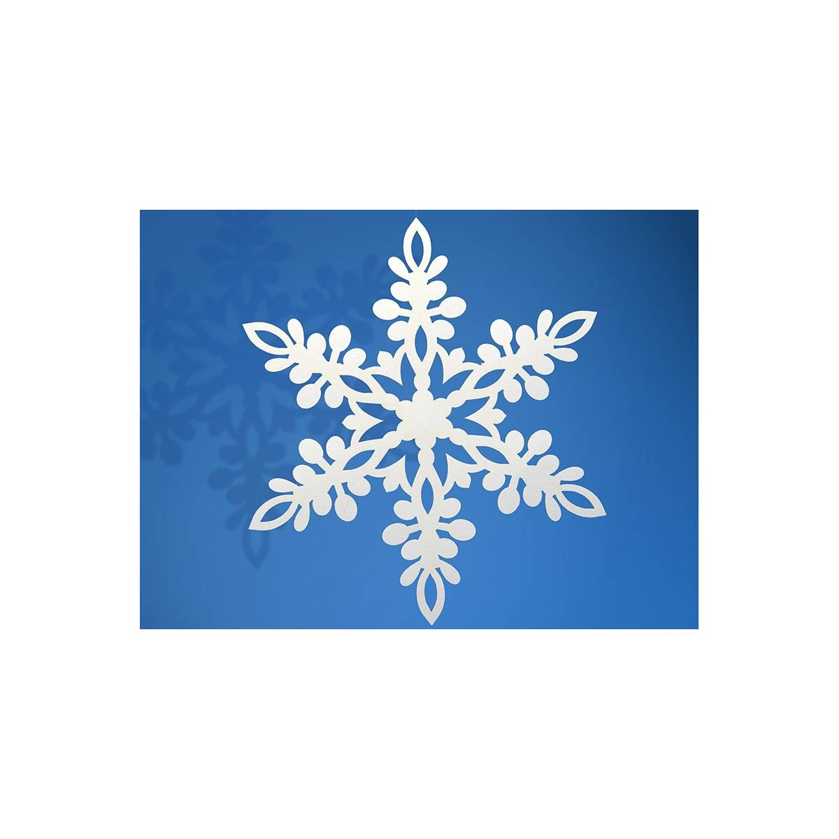 Papierowa Śnieżynka 13 cm